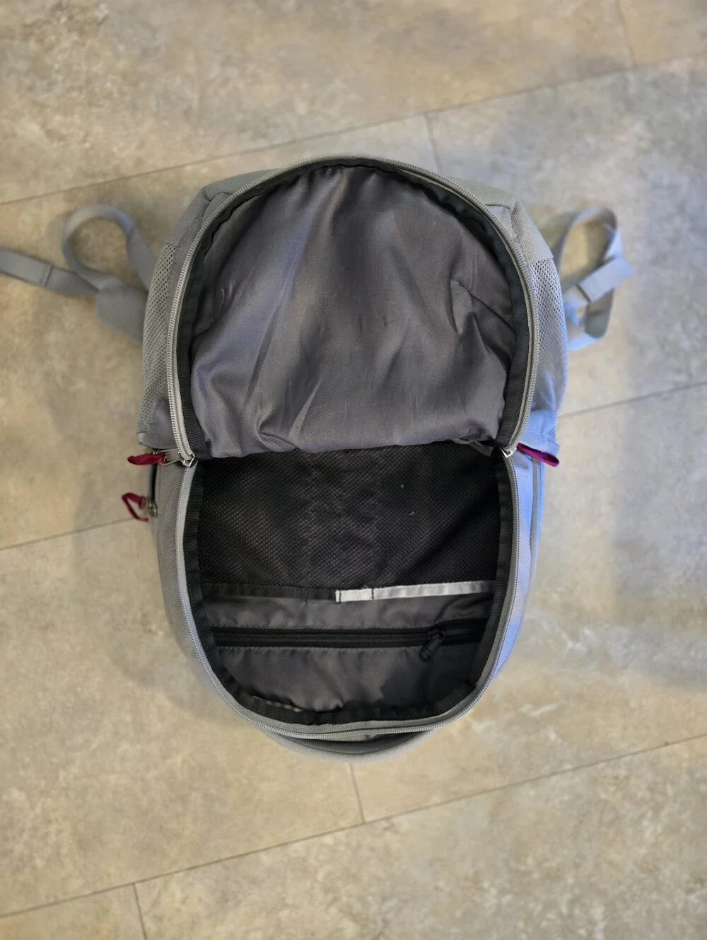 The North Face Women's Jester Backpack Gray Pink FlexVent Laptop Bag
